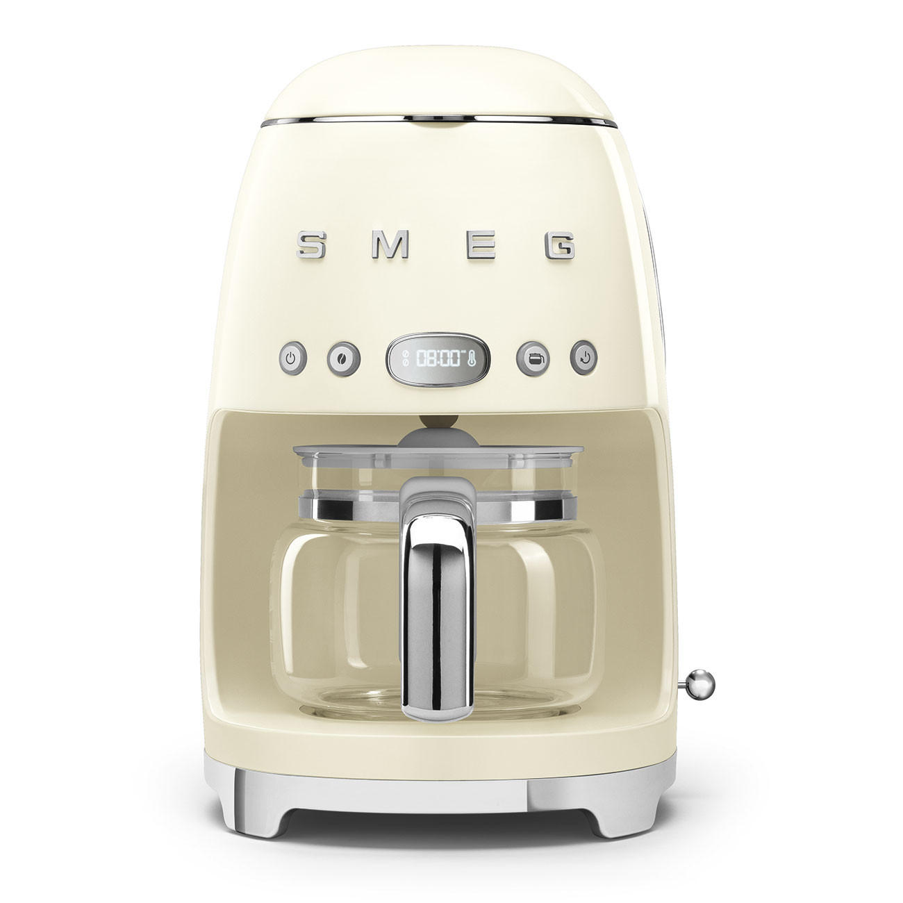 FILTERKAFFEEMASCHINE  - Creme, Basics, Glas/Metall (24,5/36,1/25,6cm) - SMEG