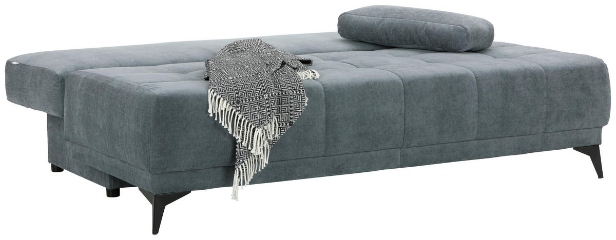 BÄDDSOFFA i flatväv blå  - ljusblå/blå, Modern, textil (195/77/100cm) - MID.YOU