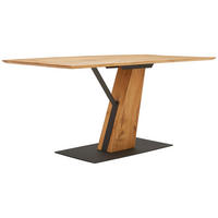 ESSTISCH in Holz, Metall, Holzwerkstoff 160/90/76 cm  - Schwarz/Naturfarben, MODERN, Holz/Holzwerkstoff (160/90/76cm) - MID.YOU