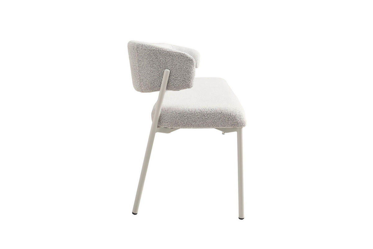 SITZBANK in Metall, Textil Greige  - Greige/Seidengrau, MODERN, Textil/Metall (163/80/56cm) - Schöner Wohnen