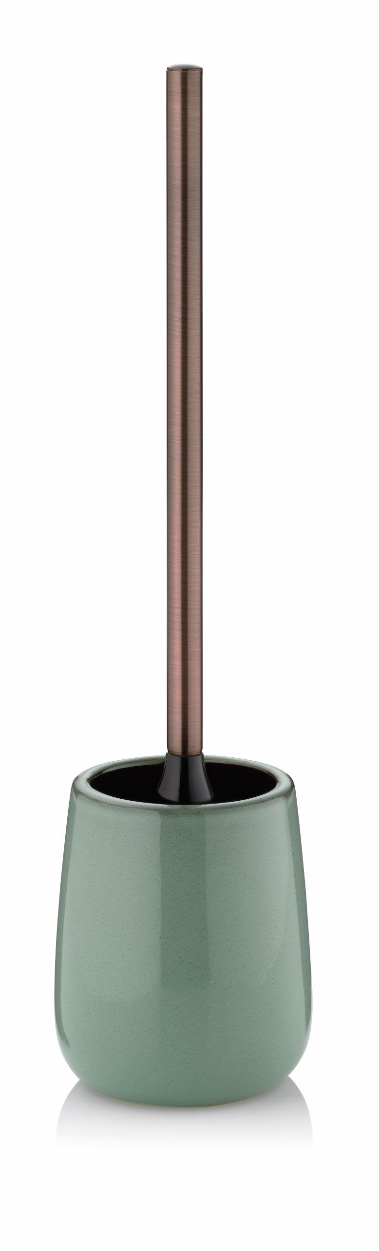WC-BÜRSTENGARNITUR - Grün, Basics, Keramik (11,0/44,5cm) - Kela