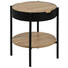 BEISTELLTISCH in Metall, Holzwerkstoff 45/50 cm - Eichefarben/Schwarz, Trend, Holzwerkstoff/Metall (45/50cm) - Carryhome BEISTELLTISCH in Metall, Holzwerkstoff 45/50 cm - Eichefarben/Schwarz, Trend, Holzwerkstoff/Metall (45/50cm) - Carryhome