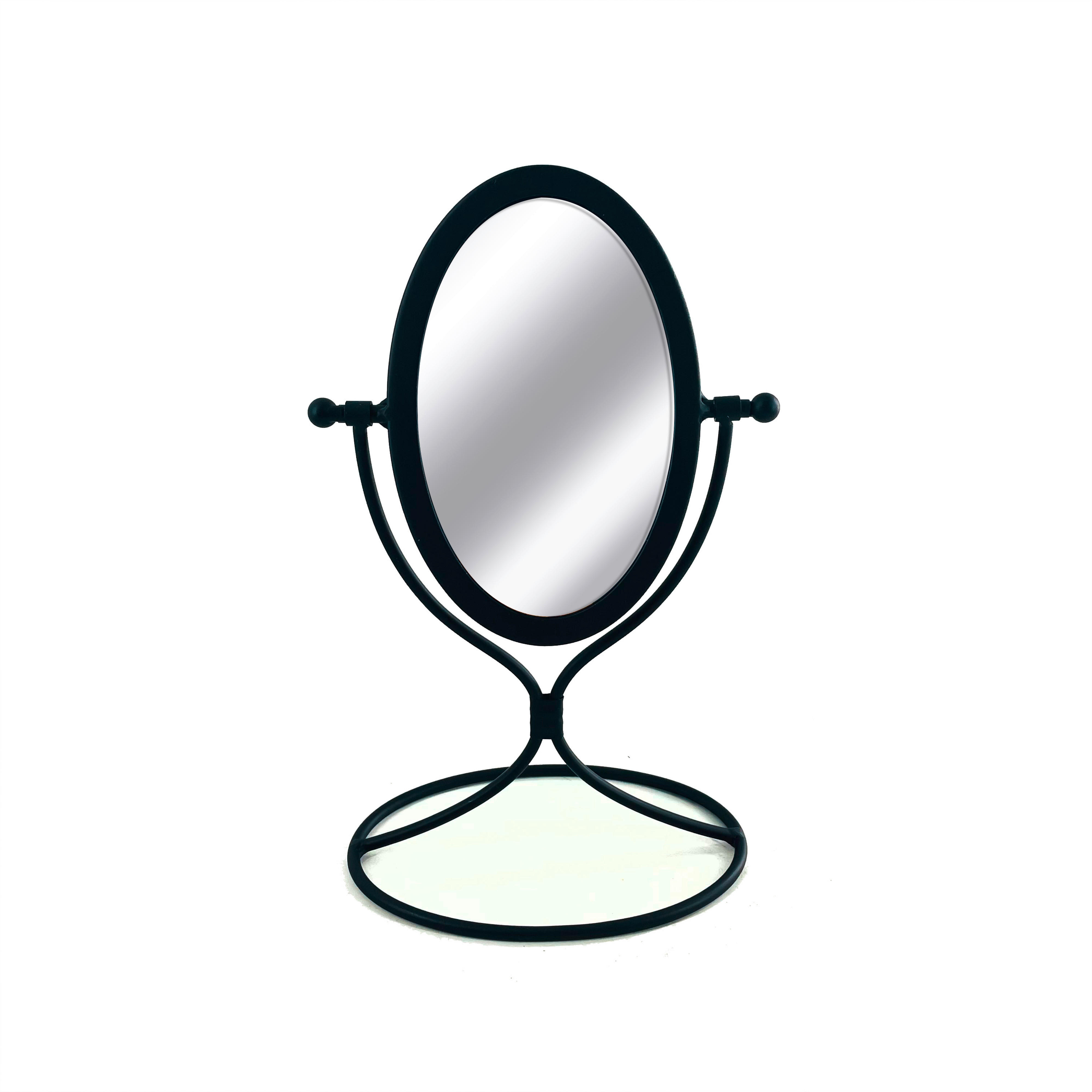 SMINKSPEGEL 16/31/11 cm  - svart, Basics, metall/glas (16/31/11cm) - Ambia Home