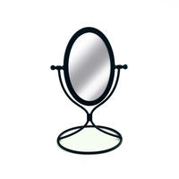 SMINKSPEGEL 16/31/11 cm  - svart, Basics, metall/glas (16/31/11cm) - Ambia Home