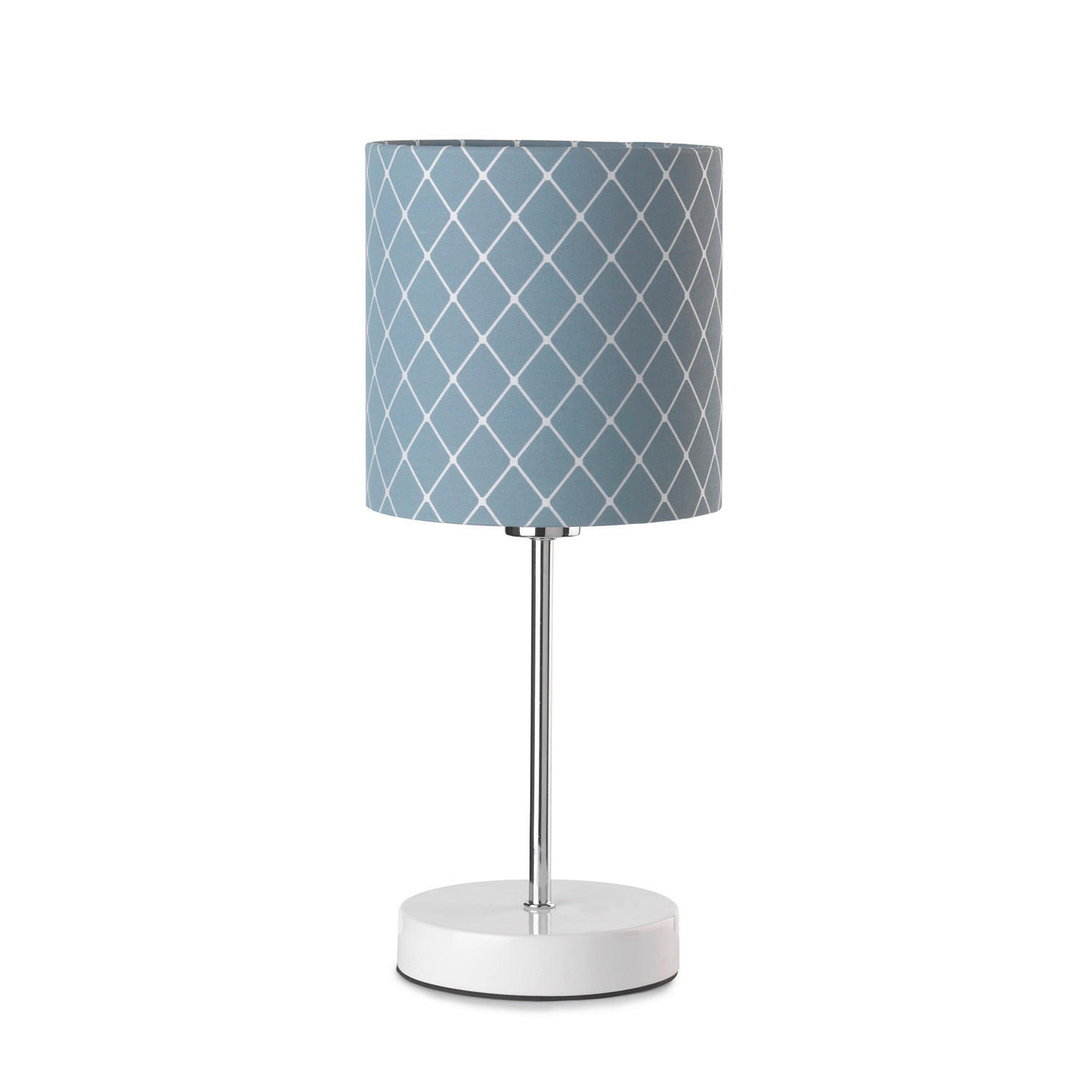 XXXLutz Tischleuchte Blau, Weiß 15x35x15 cm