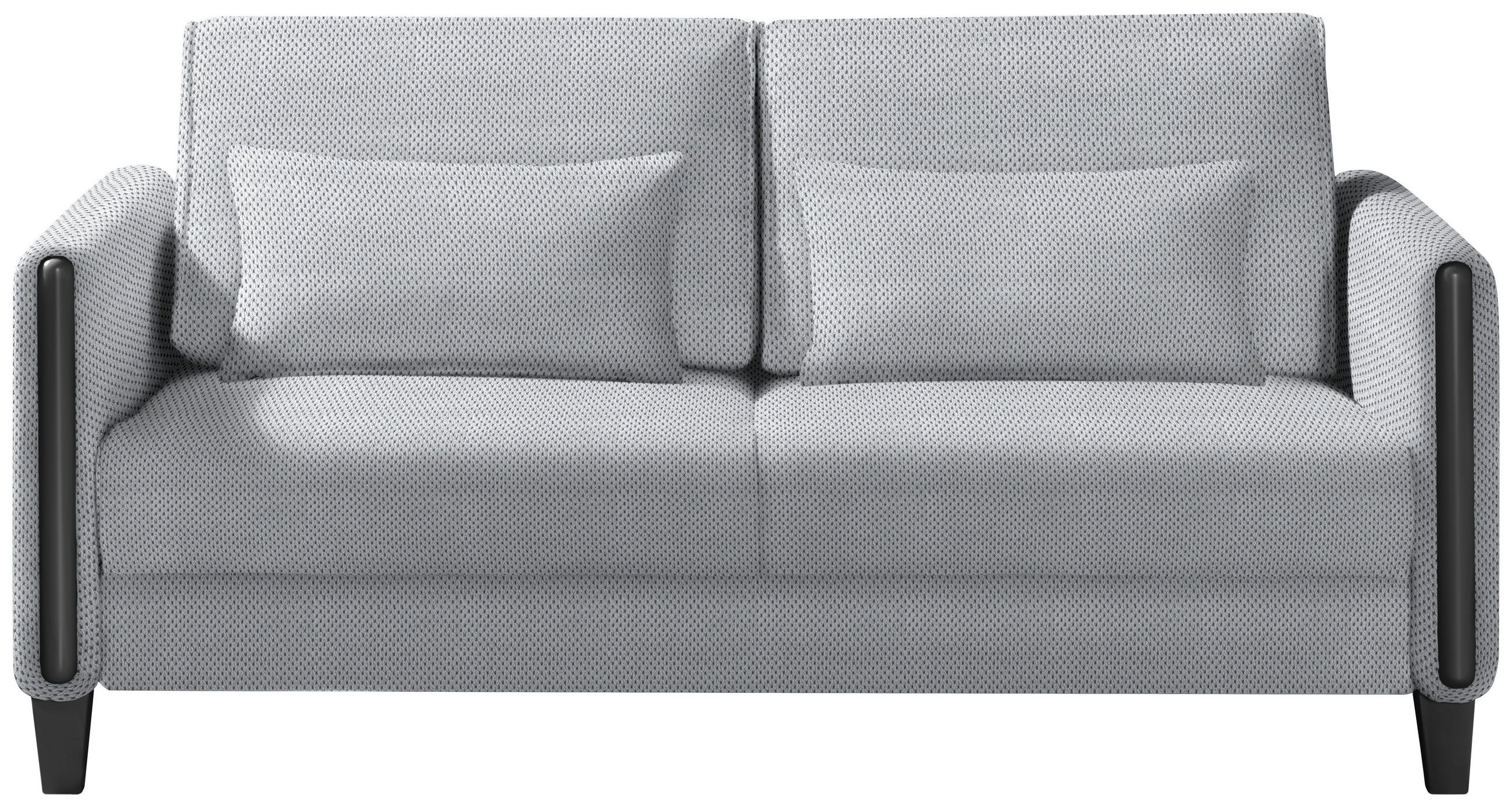 SCHLAFSOFA in Holz, Textil Schwarz, Hellgrau  - Hellgrau/Schwarz, Design, Holz/Textil (174/88/104cm) - Niels Andersson