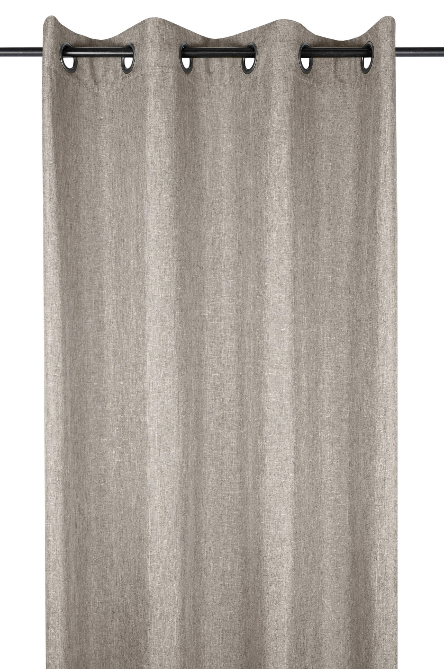 KONČANA ZAVESA     - rjava, Basics, tekstil (140/260cm)