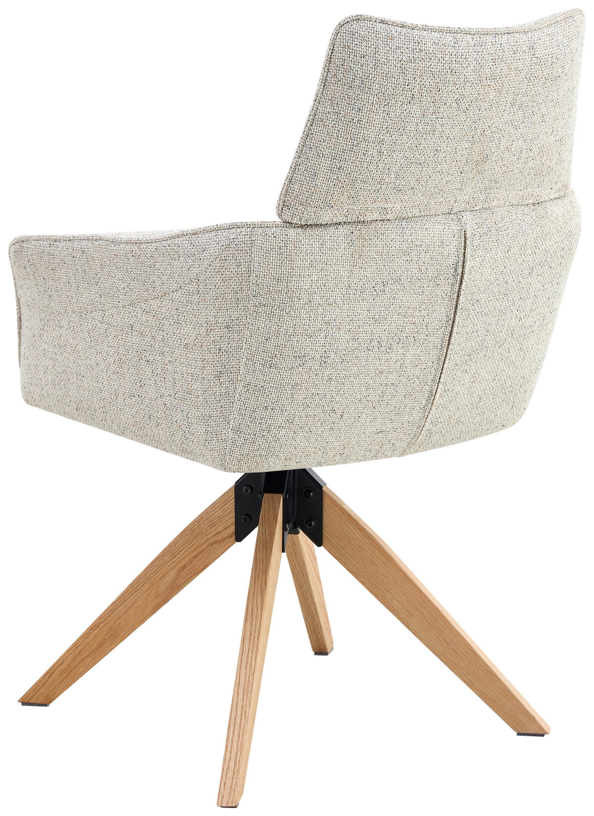 ARMLEHNSTUHL  in Eisen Webstoff  - Beige/Naturfarben, KONVENTIONELL, Holz/Textil (60/94/67cm) - Livetastic