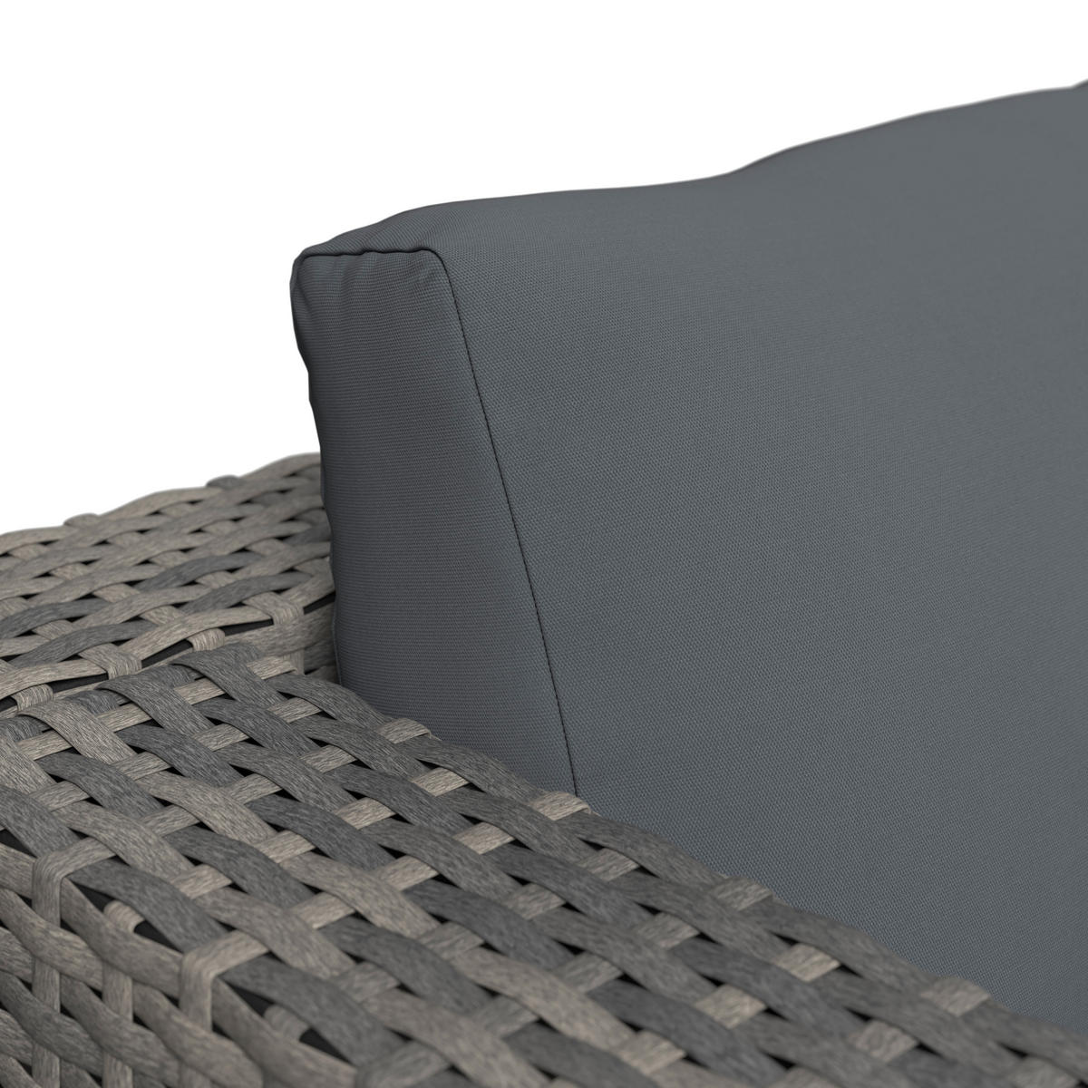 LOUNGEGARNITUR   192/65/82 cm Eisen  - Blaugrau/Grau, MODERN, Metall (192/65/82cm) - Ambia Garden