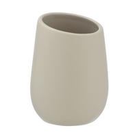 ZAHNPUTZBECHER Keramik  - Beige, Basics, Keramik (8/11/8cm) - Wenko