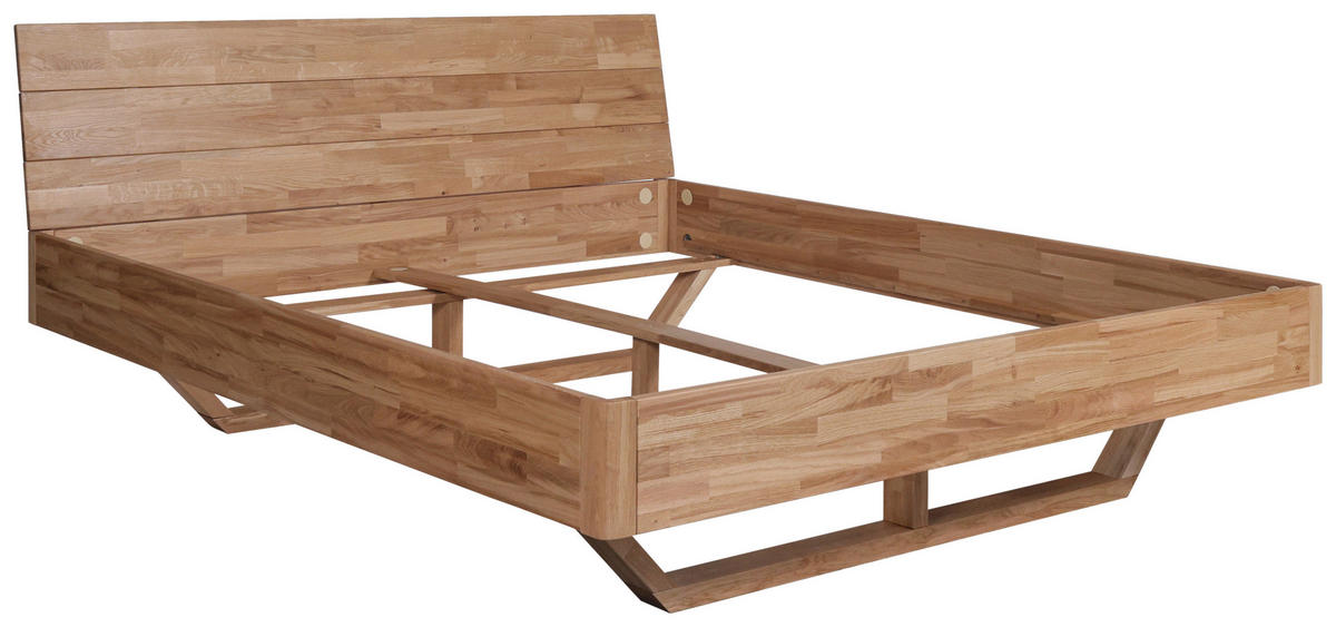 BETT 180/200 cm  in Eichefarben  - Eichefarben, MODERN, Holz (180/200cm) - MID.YOU
