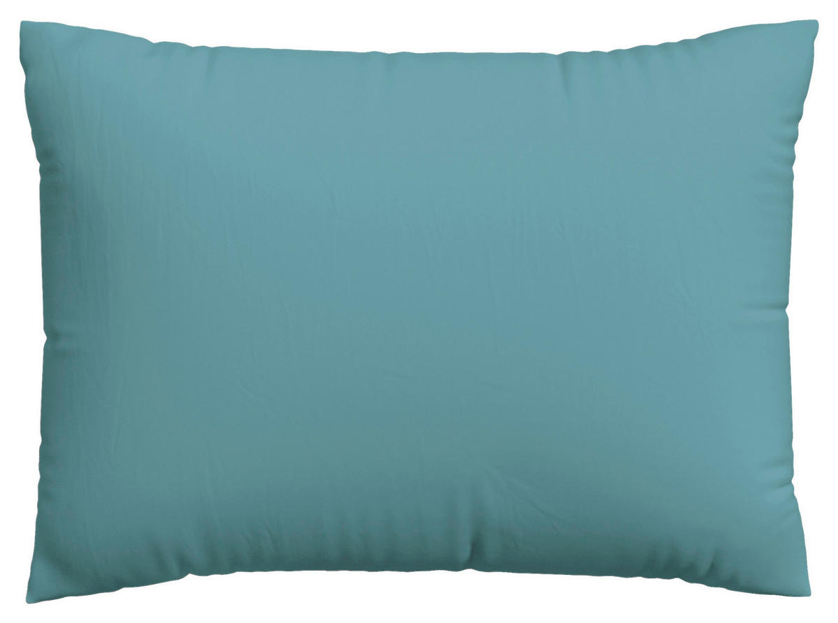 KOPFPOLSTERBEZUG WOVEN SATIN 60/80 cm  - Pastellblau, Basics, Textil (60/80cm) - Schlafgut