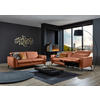 3-SITZER-SOFA in Leder Cognac  - Cognac/Schwarz, Natur, Leder/Metall (222/81/110cm) - Valdera