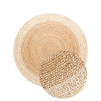 JUTETEPPICH 240 cm Looma Creme, Goldfarben rund  - Goldfarben/Creme, Basics, Textil (240cm) - Hanse Home