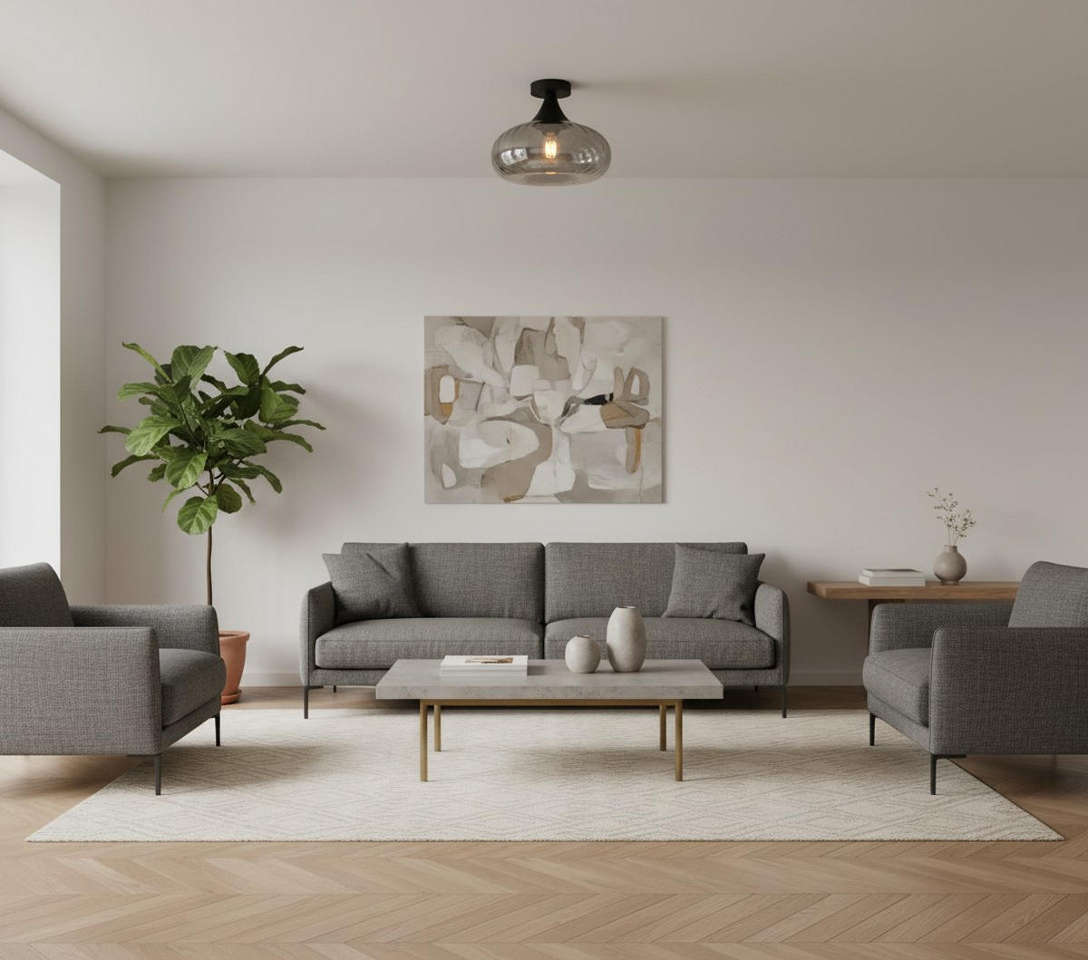 DECKENLEUCHTE 28/23 cm   - Design, Glas/Metall (28/23cm) - Collet's Monde