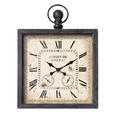 WANDUHR  Grau  - Grau, Basics, Glas/Holz (60/79,5cm) - Ambia Home
