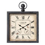WANDUHR  Grau  - Grau, Basics, Glas/Holz (60/79,5cm) - Ambia Home