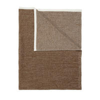 PLÉD, biobavlna, 130/170 cm - hnědá, Basics, textil (130/170cm) - Marc O'Polo