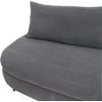 SCHLAFSOFA Simon Plüsch, Webstoff Braun  inkl. Rücken echt, Schlaffunktion, Bettkasten, Rückenkissen  - Schwarz/Braun, Design, Textil (213/89/105cm) - Novel