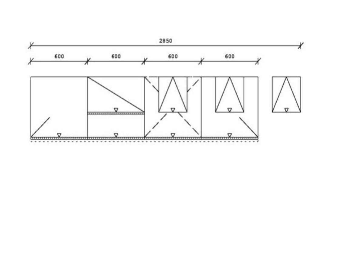 KÜCHENLEERBLOCK 285 cm   in Sandfarben  - Sandfarben/Edelstahlfarben, Design, Holzwerkstoff/Metall (285cm) - Xora