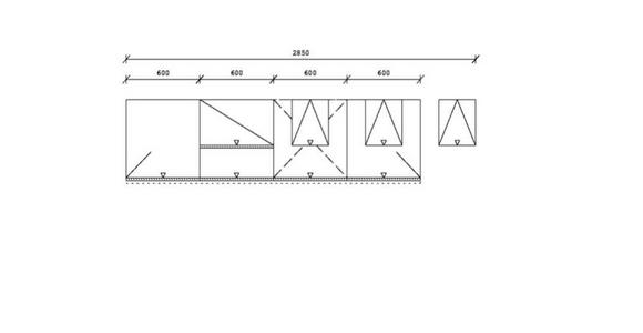 KÜCHENLEERBLOCK 285 cm   in Sandfarben  - Sandfarben/Edelstahlfarben, Design, Holzwerkstoff/Metall (285cm) - Xora