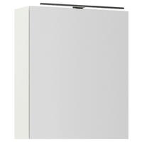 SPIEGELSCHRANK 60/72/21 cm  - Alufarben/Schwarz, MODERN, Glas/Holzwerkstoff (60/72/21cm) - Nobilia