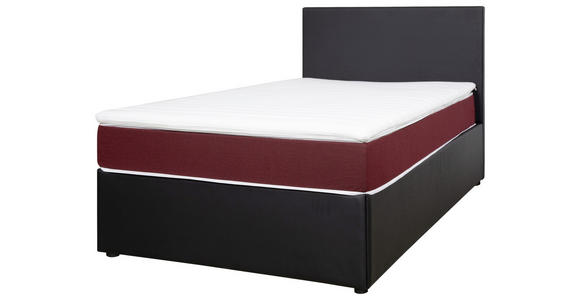 BOXBETT 120/200 cm  in Rot, Schwarz  - Rot/Schwarz, KONVENTIONELL, Holz/Holzwerkstoff (120/200cm) - Carryhome