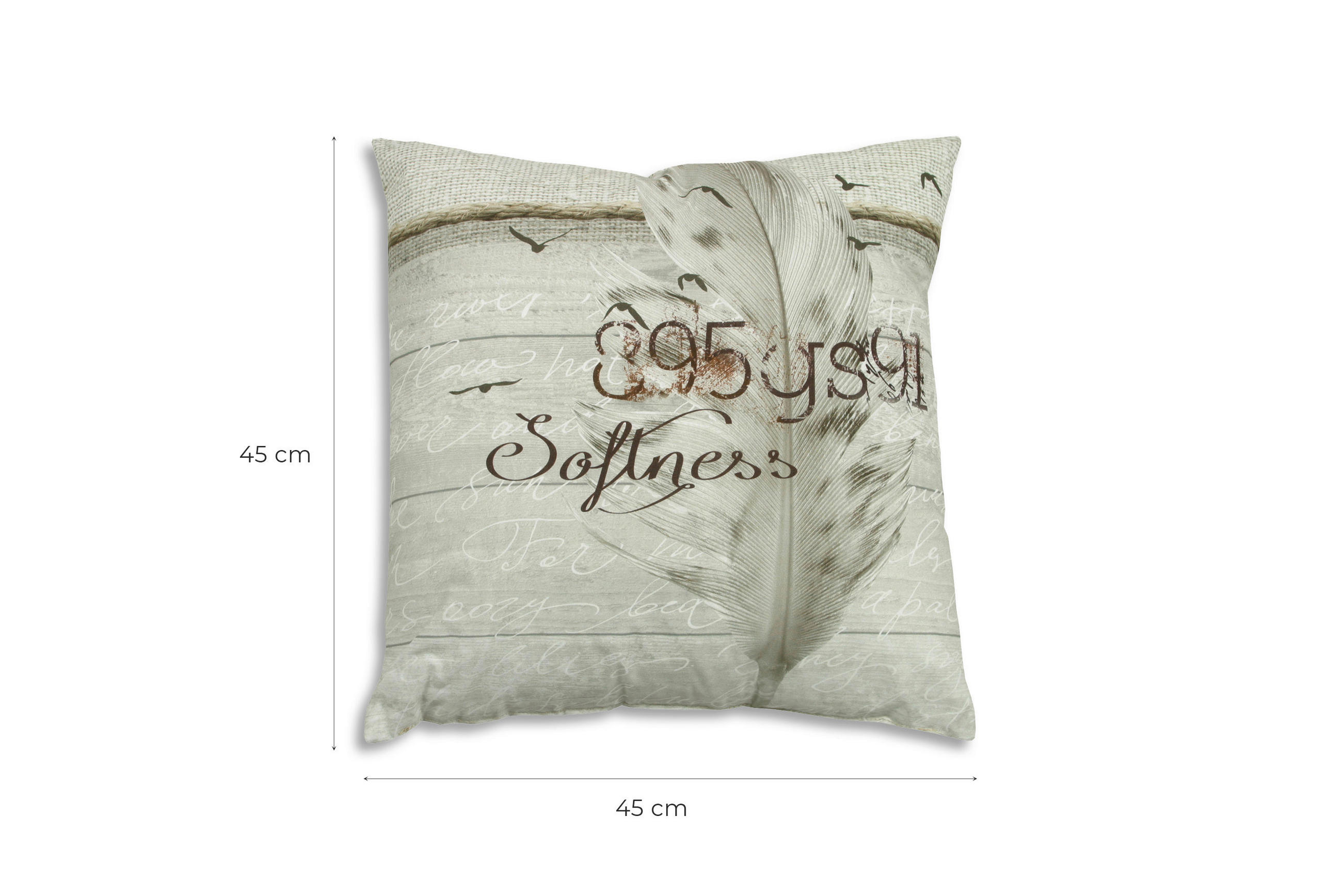 Thumbnail - Zierkissenset, Beige, Textil, 2-teilig, Federn, Füllung: Hohlfaser, Polyester, quadratisch, 48x48 cm, Oeko-Tex® Standard...