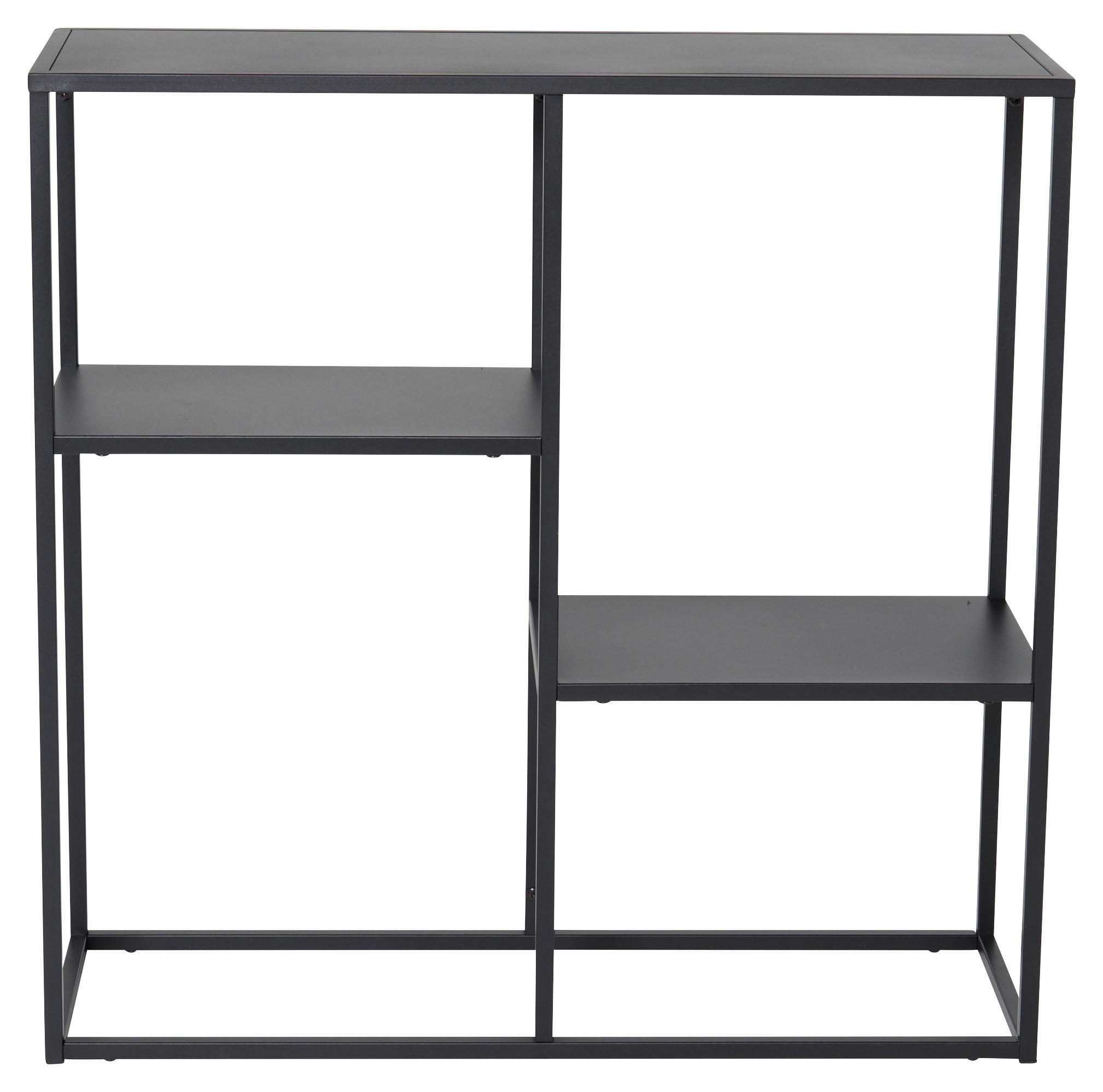 BÜCHERWAND Schwarz  - Schwarz, Design, Metall (80/81/26cm) - Livetastic
