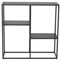 BOKHYLLA i 80/81/26 cm svart  - svart, Design, metall (80/81/26cm) - Livetastic