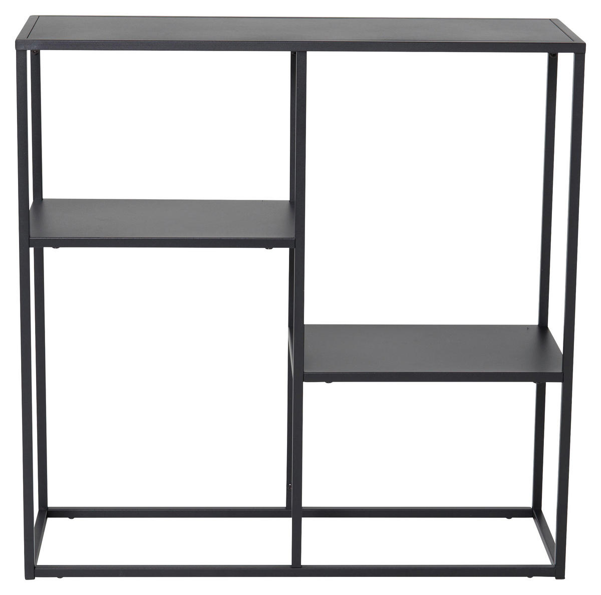 BOKHYLLA i 80/81/26 cm svart  - svart, Design, metall (80/81/26cm) - Livetastic