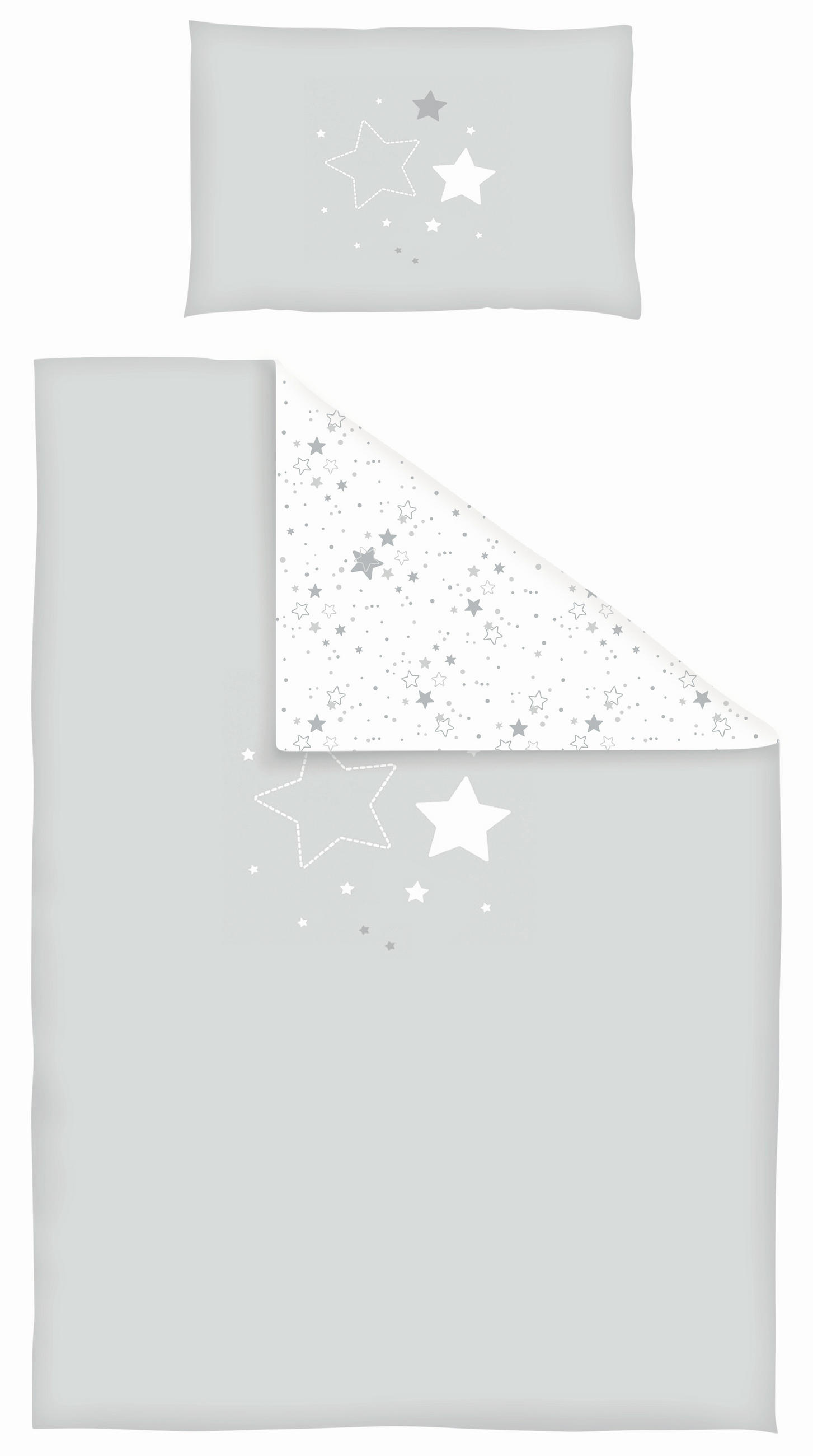 SET ZA KREVETAC  100/135 cm    - siva/zelena, Osnovno, tekstil (100/135cm) - Patinio