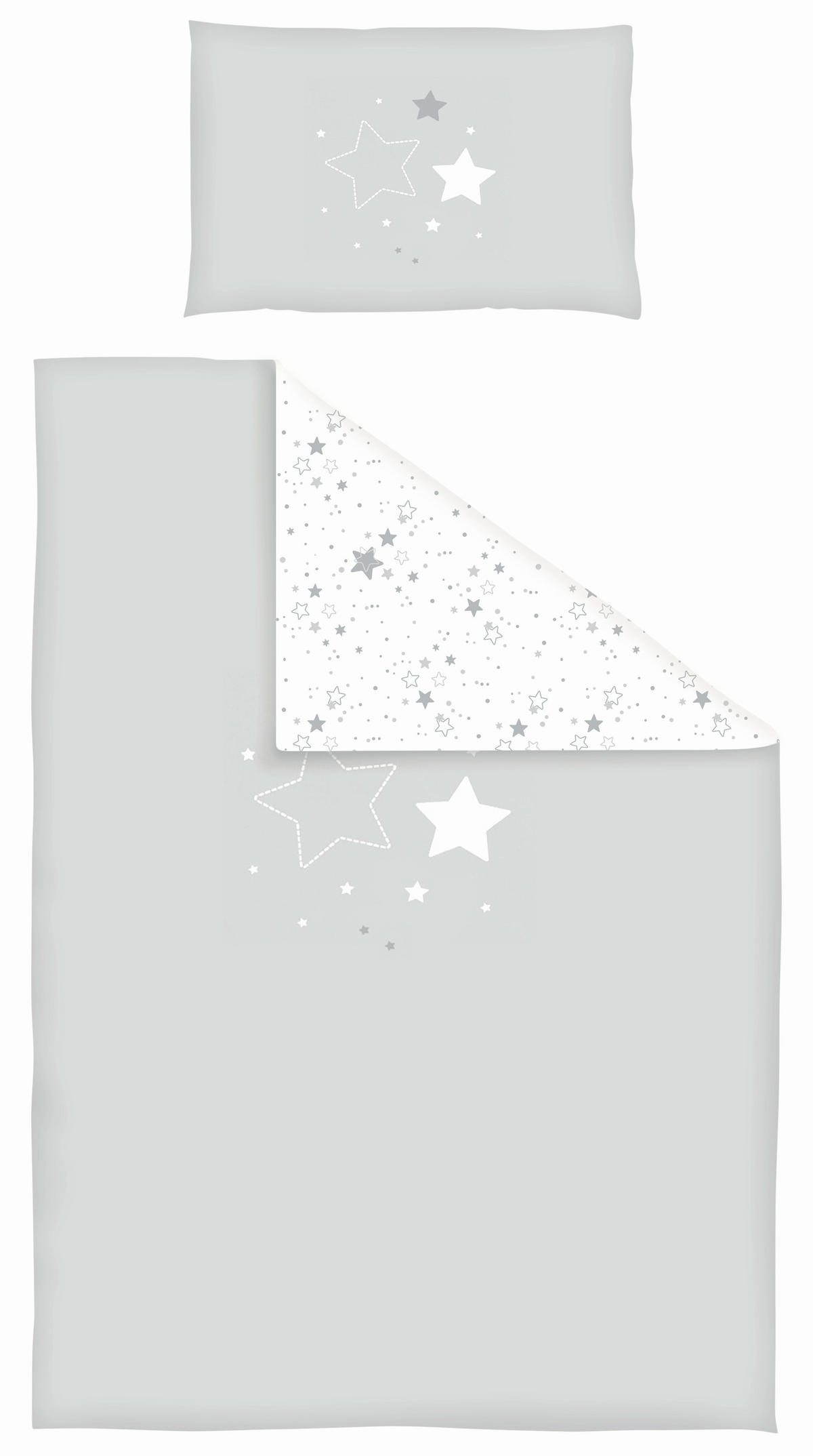 SET ZA KREVETAC  100/135 cm    - siva/zelena, Osnovno, tekstil (100/135cm) - Patinio