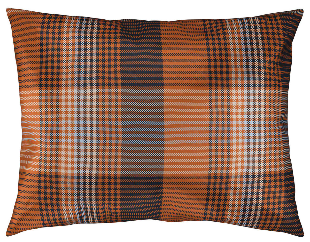 POVLEČENÍ, satén, tmavě modrá, koňaková, 140/200 cm - koňaková/tmavě modrá, Basics, textil (140/200cm) - Novel