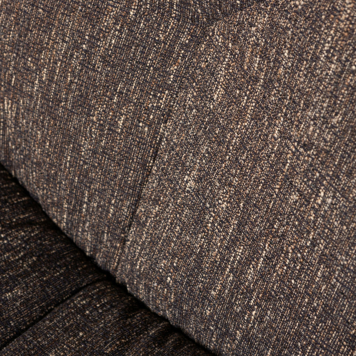 SESSEL in Webstoff Braun  - Schwarz/Braun, Design, Textil/Metall (75/88/94cm) - Livetastic