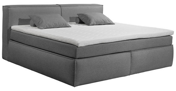 FAMILIENBOXSPRINGBETT - Dunkelgrau/Schwarz, LIFESTYLE, Kunststoff/Textil (240/200cm) - Esposa