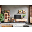 WANDBOARD  56/51/24 cm  - Eichefarben/Anthrazit, Design, Holzwerkstoff (56/51/24cm) - Carryhome