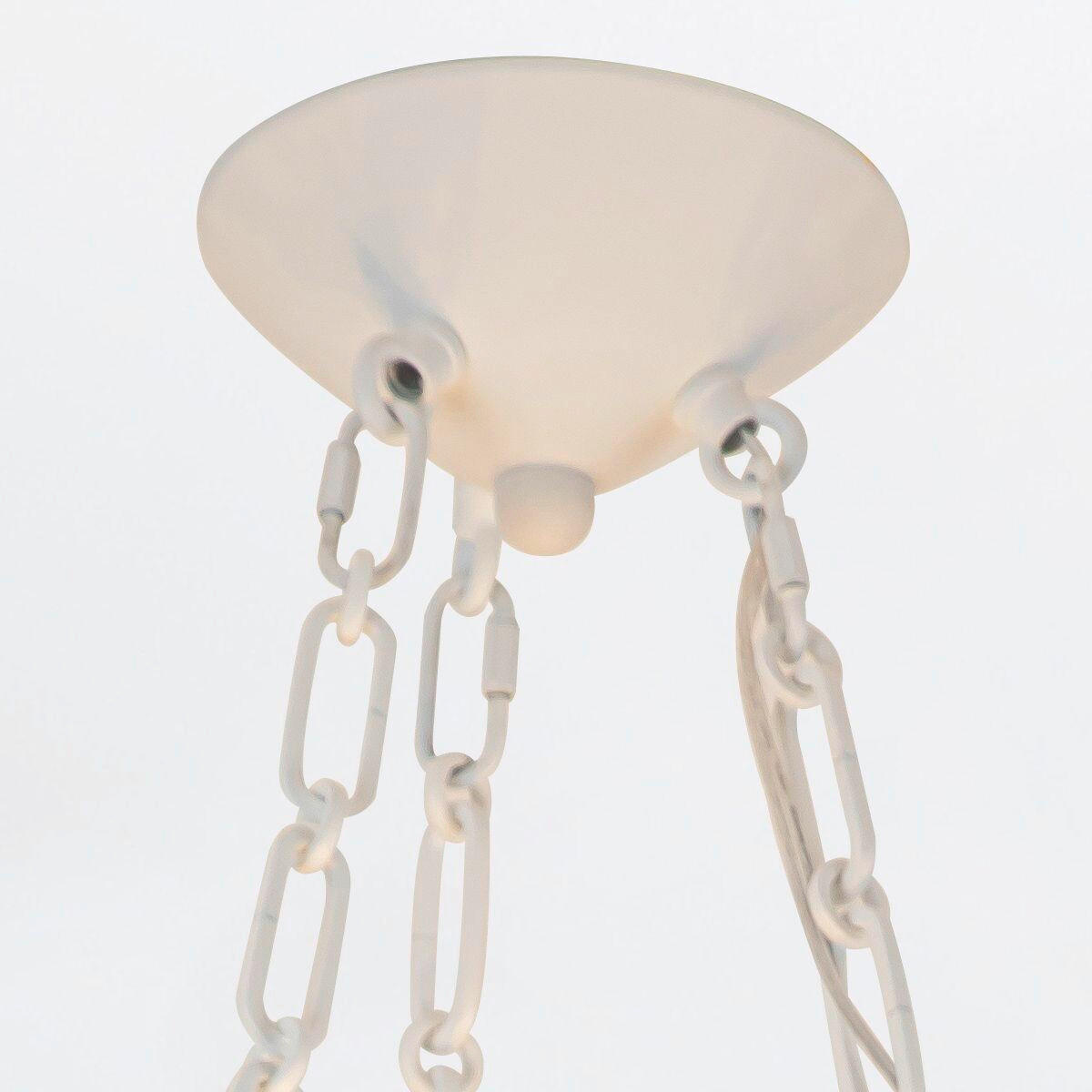 HÄNGELEUCHTE 19,7/57,2 cm  - Weiß, KONVENTIONELL, Naturmaterialien/Metall (19,7/57,2cm) - Elstead Lighting