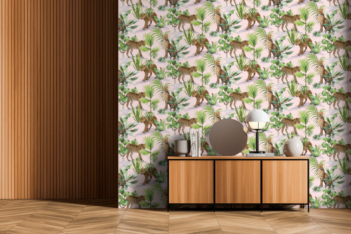 TAPETE - Braun, Trend, Textil (600/53cm) - Tesa