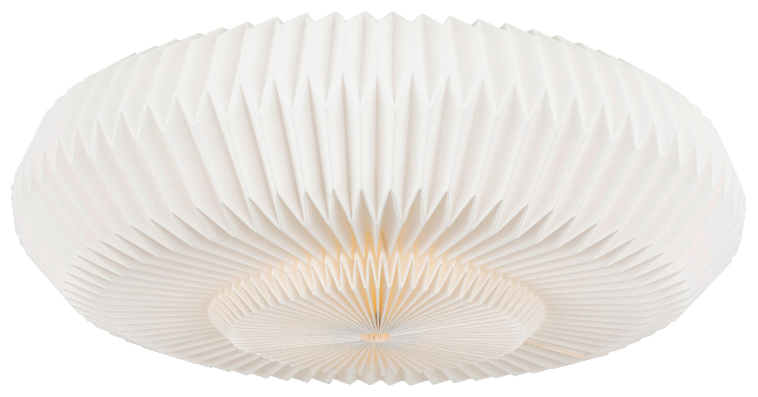 DECKENLEUCHTE  50/25 cm    - Weiß, Design, Papier/Metall (50/25cm) - Collet's Monde