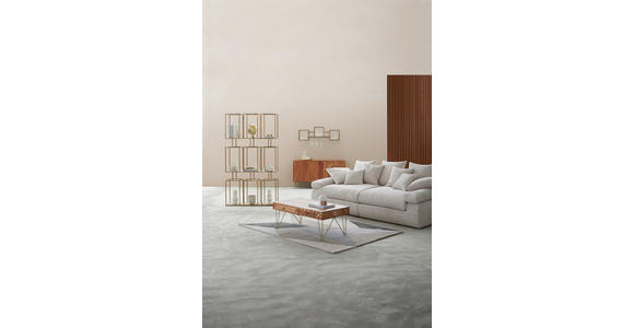 BIGSOFA Cord Naturfarben - Schwarz/Naturfarben, Design, Kunststoff/Textil (260/90/140cm) - Ambia Home