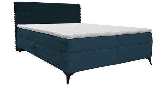 BOXBETT 160/200 cm  in Blau  - Blau/Schwarz, Design, Holz/Holzwerkstoff (160/200cm) - Xora