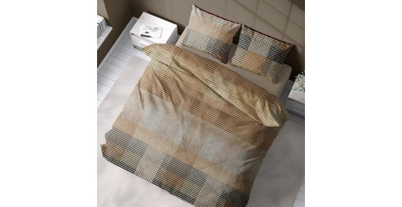 BETTWÄSCHE Flanell 140/200 cm  - Braun, Textil (140/200cm) - Novel