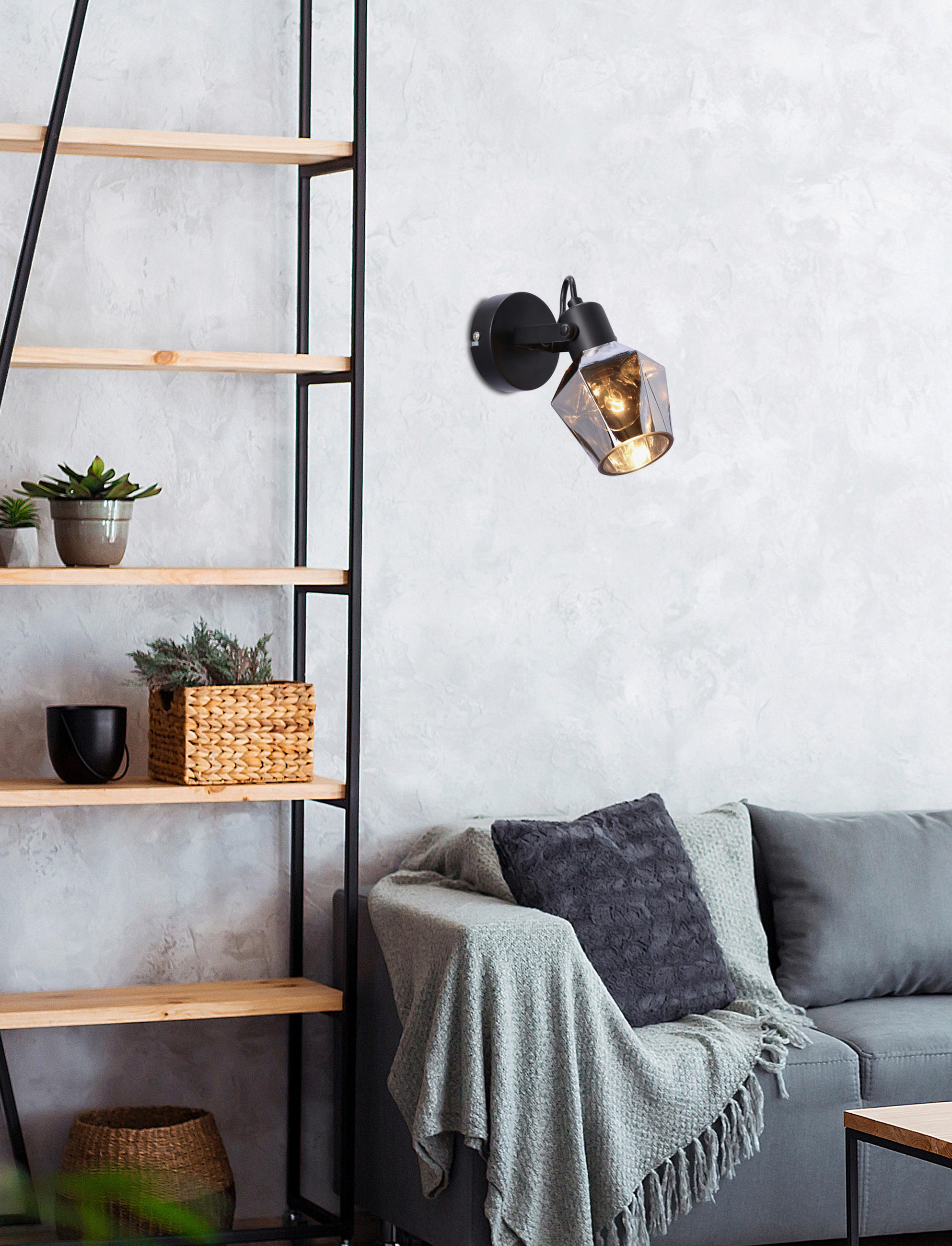 SPOTLIGHT Randi 19/9/16 cm   - svart, Design, metall/glas (19/9/16cm)