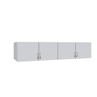 AUFSATZSCHRANK 181/39/54 cm  - Silberfarben/Weiß, Design, Holzwerkstoff/Kunststoff (181/39/54cm) - Boxxx