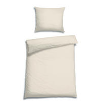 BETTWÄSCHE 4-teilig Satin 140/200 cm  - Alabasterfarben, Basics, Textil (140/200cm) - Florella