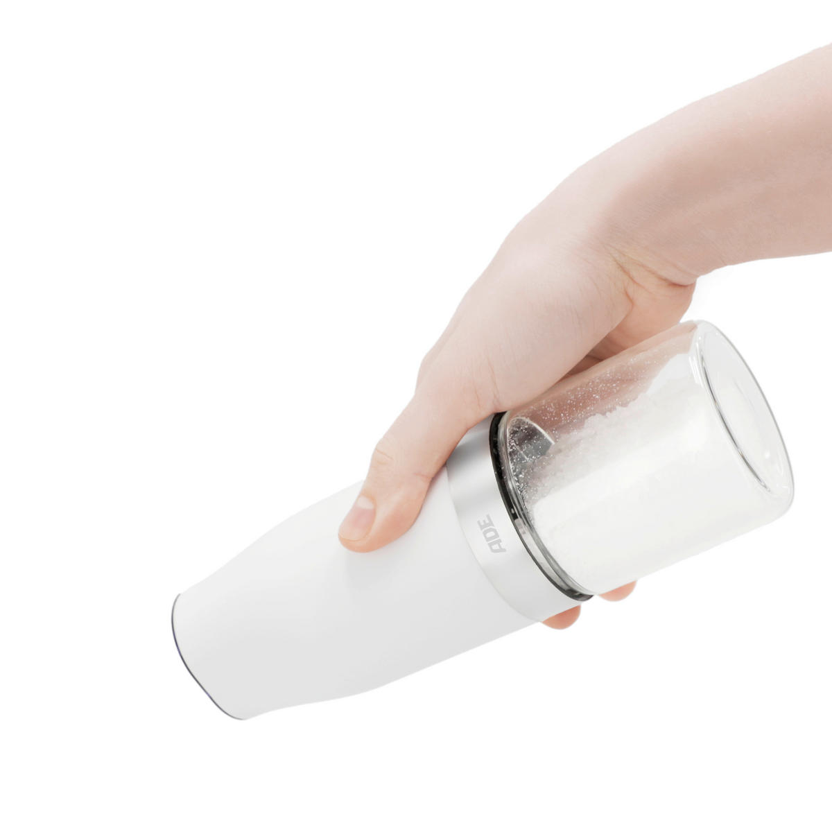 ELEKTR. SALZ-/PFEFFERMÜHLE  - Weiß, Basics, Glas/Keramik (6/6/18,3cm) - ADE