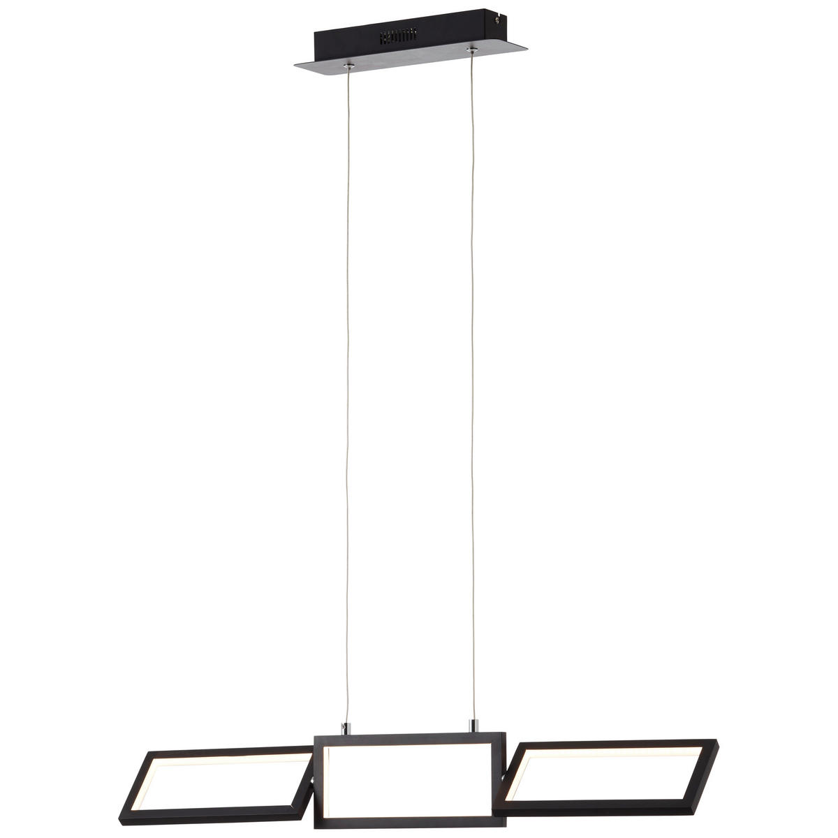 LED-HÄNGELEUCHTE 80,5/12/120 cm  - Schwarz, Design, Kunststoff/Metall (80,5/12/120cm) - Brilliant