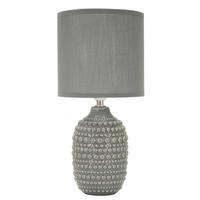 TISCHLEUCHTE   - Grau, Basics, Keramik/Textil (15/30.5/15cm)