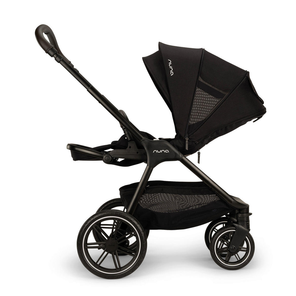 KINDERWAGENSET  TRIV lx Caviar  Caviar  - Schwarz, Basics, Kunststoff/Metall (96/58/109cm) - Nuna